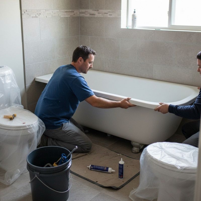 Elderly Bathtub Installation